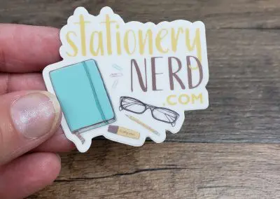 stationery nerd sticker