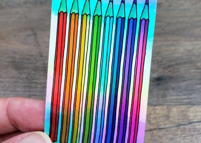 Color Pencil Holo Sticker