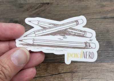 Pencil Nerd Sticker