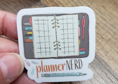 Planner Nerd Sticker