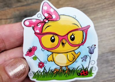 chick nerd sticker