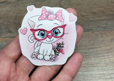 Cat Nerd Sticker