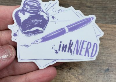 Ink Nerd Sticker - purple