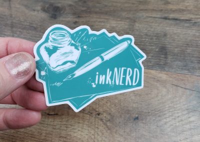Ink Nerd Sticker - teal